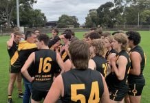 Young Eagles don black and gold