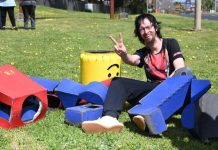 Lego Man returns home