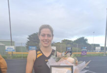 Rach Perry plays 100 games with Kongorong