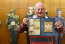 Stamps given to DeGaris