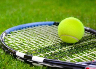 Youngsters enjoy their tennis